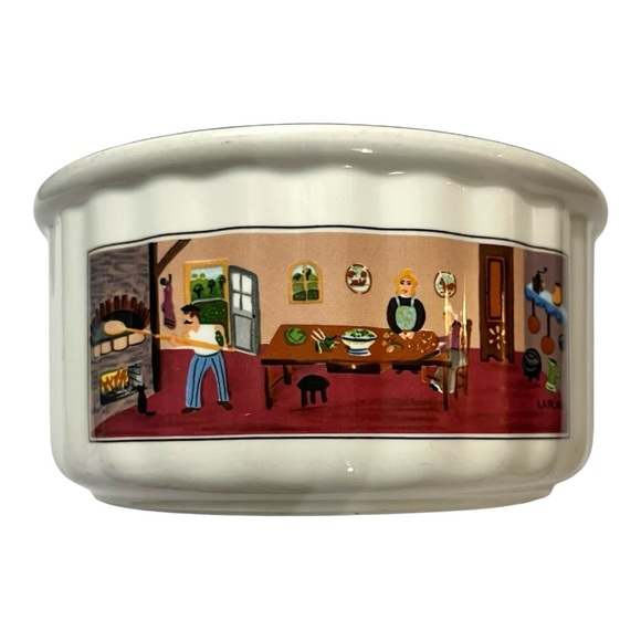 Villeroy & Boch VILBOFOUR Naïf design 6.5”soufflé casserole folk art Luxembourg. - Picture 1 of 9